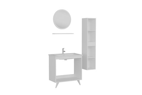 SANYA BANYO DOLABI AY2K125, BEYAZ, 100CM
