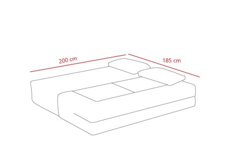 PİRGOS YATAKLI 2 PUFLU FULL SÜNGER KANEPE, ANTRASİT