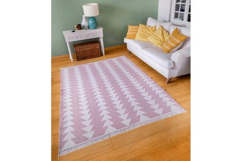 DUO KİLİM 22994A, BEYAZ PEMBE, 60X100