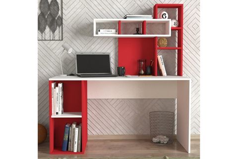 CORAL ÇALIŞMA MASASI, BEYAZ CEVİZ