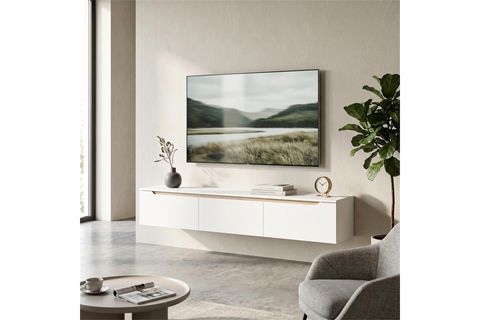 VİNE ASMA TV ÜNİTESİ, LEDLİ BEYAZ 180