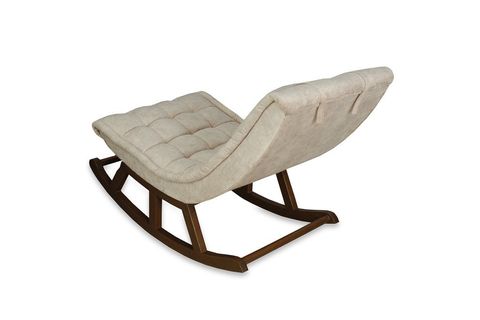 ASEDİA MİSKİN SALLANAN SANDALYE, KREM, AHŞAP, CEVİZ AYAK