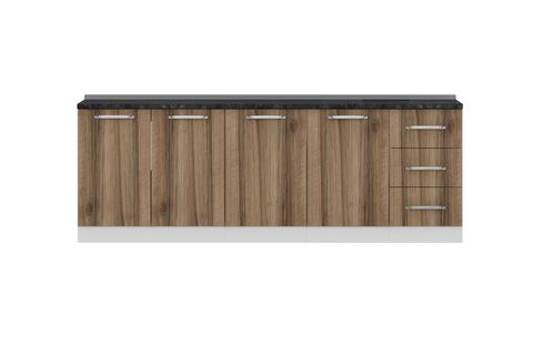 MİNAR 235 CM MUTFAK DOLABI BEYAZ DORE 235-D2-ALT MODÜL