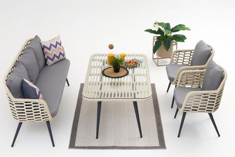 ARORA MİDİ RATTAN ÜÇLÜ BAHÇE OTURMA GRUBU