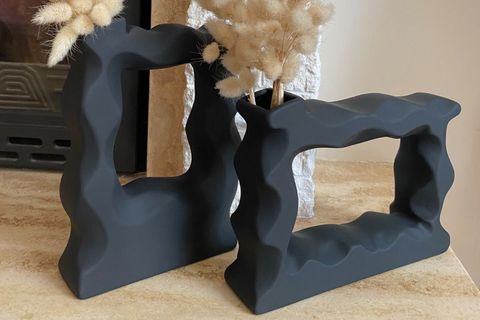 İSKANDİNAV ÇERÇEVE VAZO SET, SİYAH