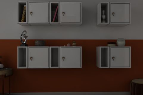 AYDIN KİTAPLIKLI RAF, NRG-DVR-1003