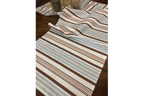E&C KETEN KUMAŞ RUNNER, MAVİ ÇİZGİLİ, 40X140, RN 505