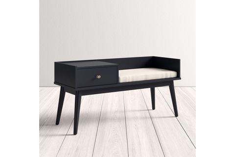 SKYLER AHŞAP BENCH, SİYAH