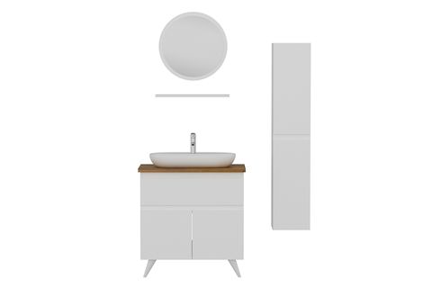 NİKA BANYO DOLABI AY2K1Ç151, BEYAZ, 85 CM