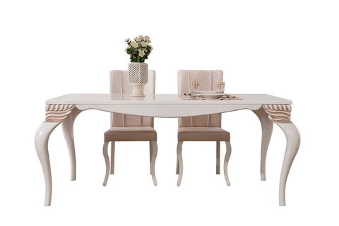 BEYAZ İNCİ YEMEK ODASI TAKIMI