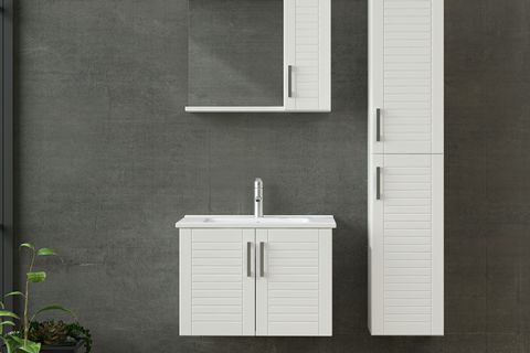 VERA BANYO DOLABI 65CM AS2K+1K1A+ETJ+BOY BEYAZ