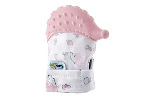 BABYJEM DİŞ KAŞIYICI ELDİVEN KİRPİ PEMBE