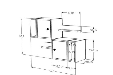 AYDIN KİTAPLIKLI RAF, MST-DVR-1011