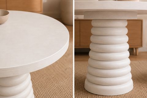 CLASS KONİK OVAL MUTFAK MASASI, BEYAZ, 160 CM