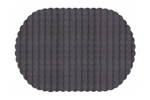 DARCİO BUBBLE YUMUŞAK DOKULU POST HALI, OVAL, ANTRASİT, 50X80