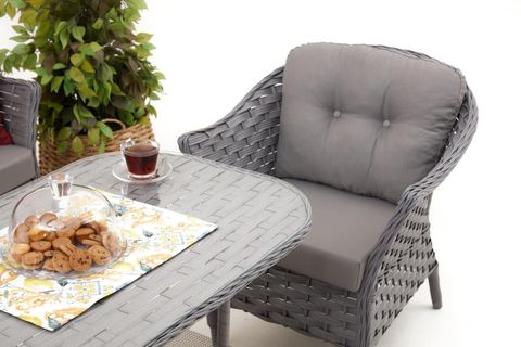 KARDELEN RATTAN İKİLİ OTURMA GRUBU, GRİ