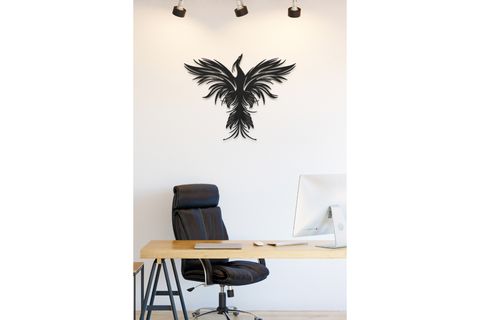 ANKA KUŞU METAL DUVAR DEKORU