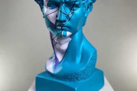 DAVID GEOMETRIC SKY POP ART DEKORATİF ROMA YUNAN HEYKELLERİ