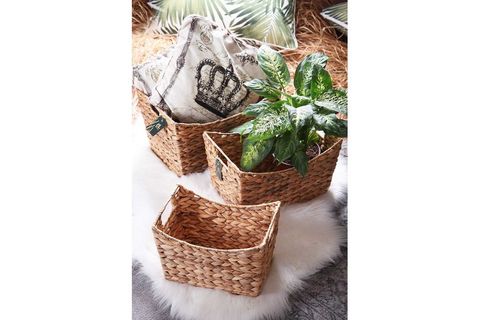 HASIR DİKDÖRTGEN SEPET 20X30X20 CM NATUREL