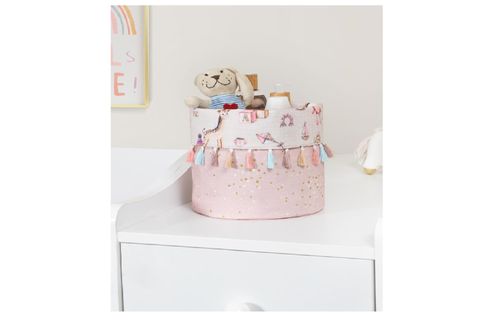 BABY BEBEK YUVARLAK SEPET, PEMBE