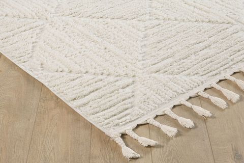 QUİNCEY BUKLELİ YUMUŞAK PELUŞ POST KREM HALI 120X170