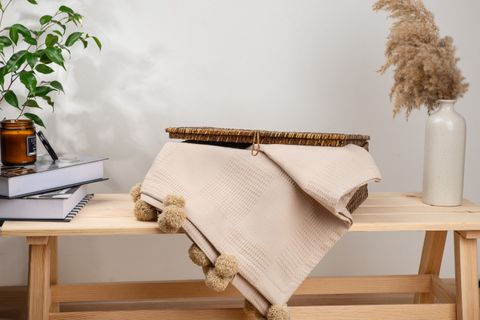 DFN HOME PUFY KOLTUK ŞALI, KAHVERENGİ, 90X180