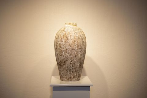 STELLA DOKULU TERRACOTTA VAZO