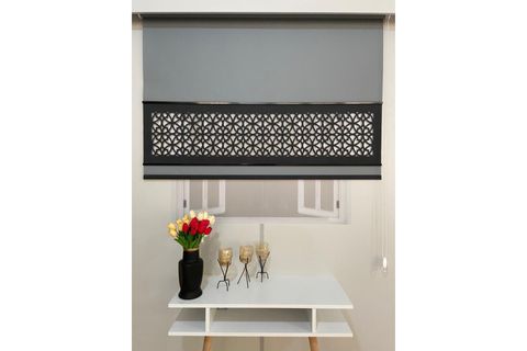 LAZER KESİM STOR PERDE, ANTRASİT, DSG-305, 130X260