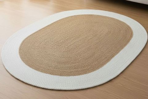 LİNEA OVAL HALI, NATURAL BEYAZ, 80X150 CM