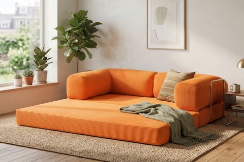 LEGOM MODÜLER YATAKLI AKTİVİTE KÖŞE KOLTUK TURUNCU, 200X300