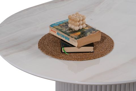 CASLO MERMER BASKI MDF YEMEK MASASI