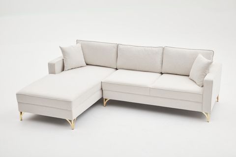 BERLİN SERİSİ L KOLTUK, KREM GOLD, SOL KÖŞE