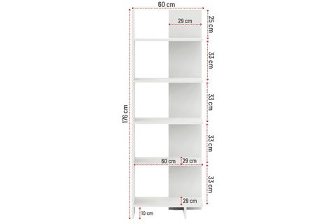 MONİ TV ÜNİTESİ VE KİTAPLIK SETİ, BEYAZ