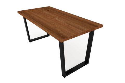 WOODESK ILGIN MASİF YEMEK MASASI, TİK, 120X70, CPT7217-120