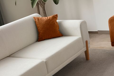 HAMBURG PLUS SIRT MEKANİZMALI ÜÇLÜ KOLTUK, BEYAZ