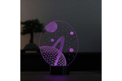 RENK SEÇENEKLİ LED GECE LAMBASI, SATÜRN
