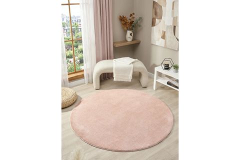 MİRA BALİ 4500 MODERN SHAGGY HALI, PEMBE, 200X200