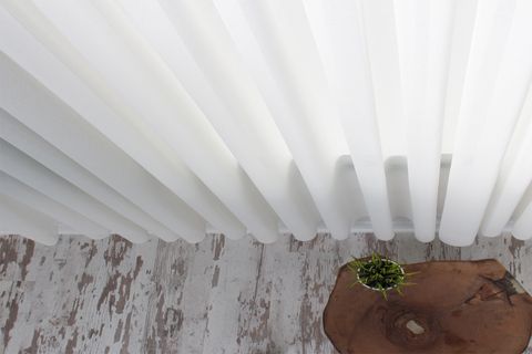 PAYİDAR KETEN DÜZ TÜL PERDE PİLESİZ EKRU 550X260