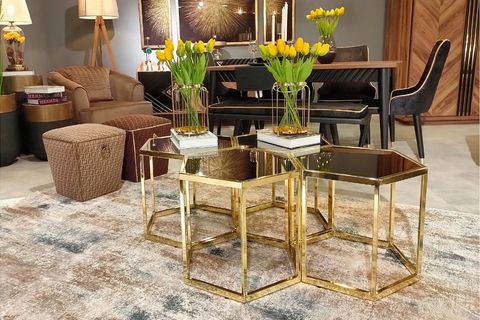 VİCO GOLD DÖRTLÜ PETEK ORTA SEHPA