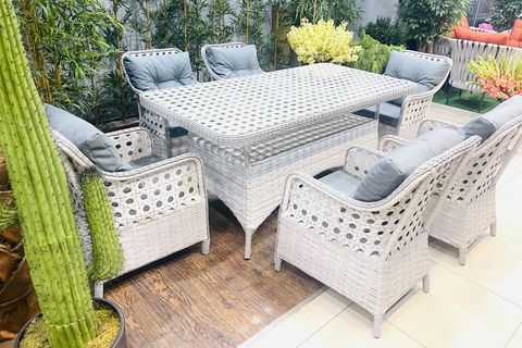 ANNAPARK VİCTORY RATTAN BAHÇE YEMEK MASA TAKIMI