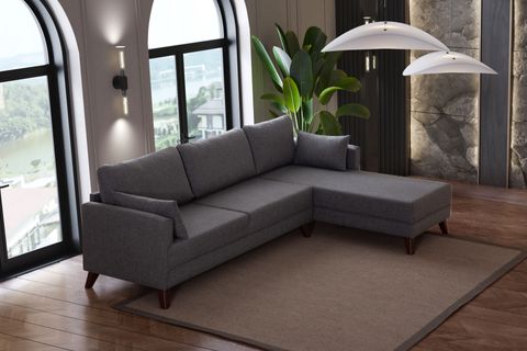 GLORİA KÖŞE KOLTUK, GRİ, SAĞ KÖŞE