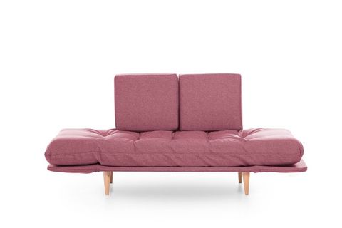 FUTON NİNA İKİLİ KANEPE, PEMBE