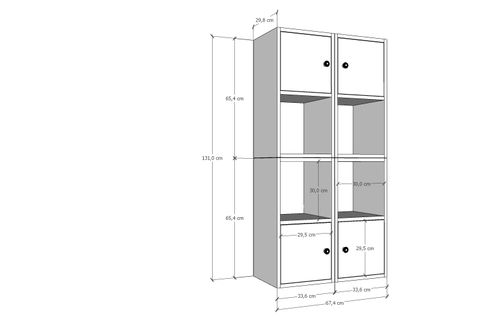 BK ÇOK AMAÇLI DOLAP, 4 KAPAKLI, ÇAD