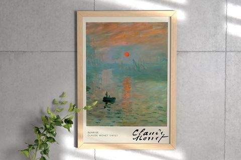 CLAUDE MONET I ÜÇLÜ ÇERÇEVELİ TABLO
