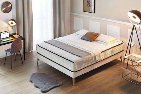 ORTOPEDİLK LÜX COTON YAYLI ÇİFT KİŞİLİK YATAK, 180X190
