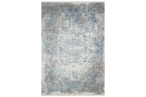 PERGE BAMBU HALI GRİ MAVİ 160X230 CM