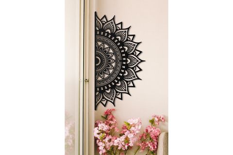 ZEN YARIM MANDALA METAL DUVAR DEKORU
