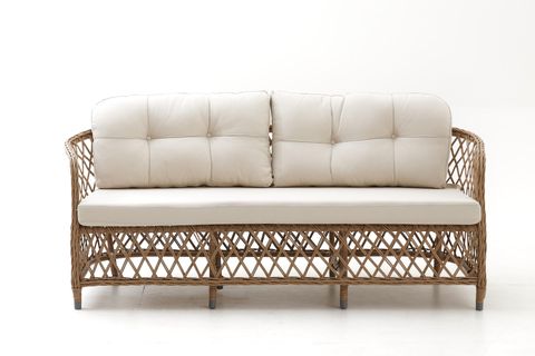 PALMA RATTAN ÜÇLÜ OTURMA GRUBU, CAPPUCCINO