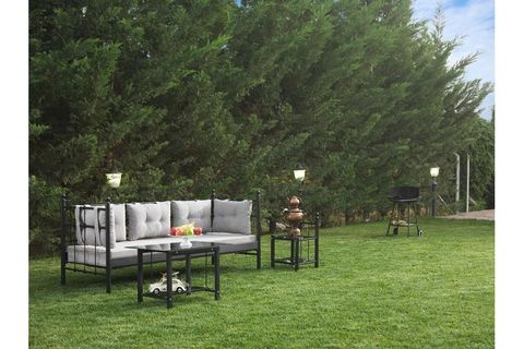 LALAS METAL SOFA SEDİR SİYAH 70X200CM
