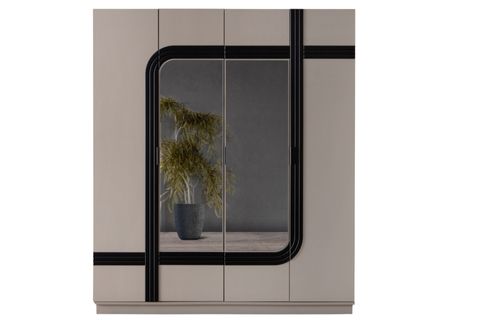 BALİ AYNALI GARDIROP, 4 KAPAKLI